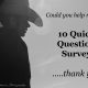 10 Quick Question Survey